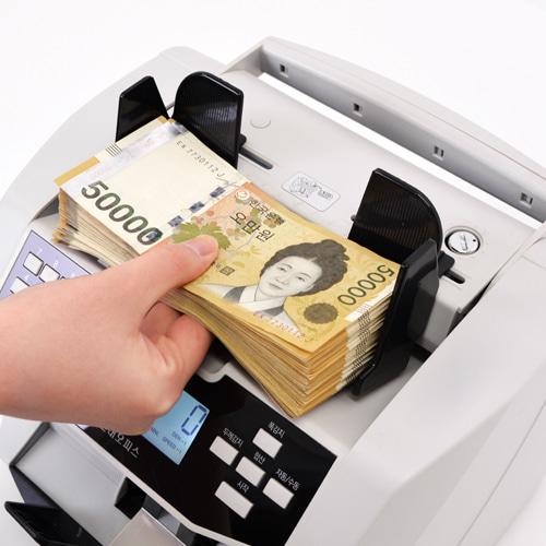 현대오피스 페이퍼프랜드,고급형 지폐계수기 V-550 LCD디스플레이 속도조절 폭/두께감지 현금 상품권 계수