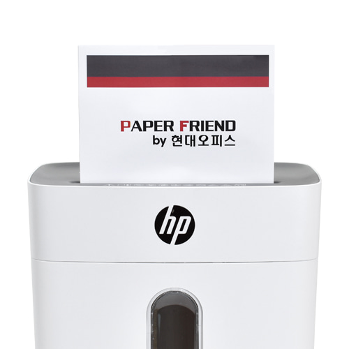 현대오피스 페이퍼프랜드,HP 문서세단기 W1508CC-K1 + 오일페이퍼 / 소형 사무실 종이세절기 서류파쇄기